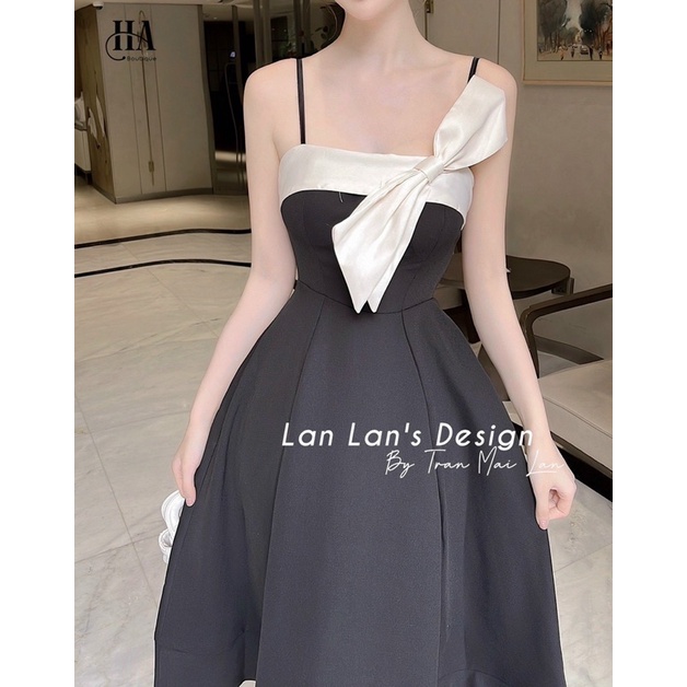 Váy maxi 2s nơ ngực sang chảnh - Hàng cao cấp