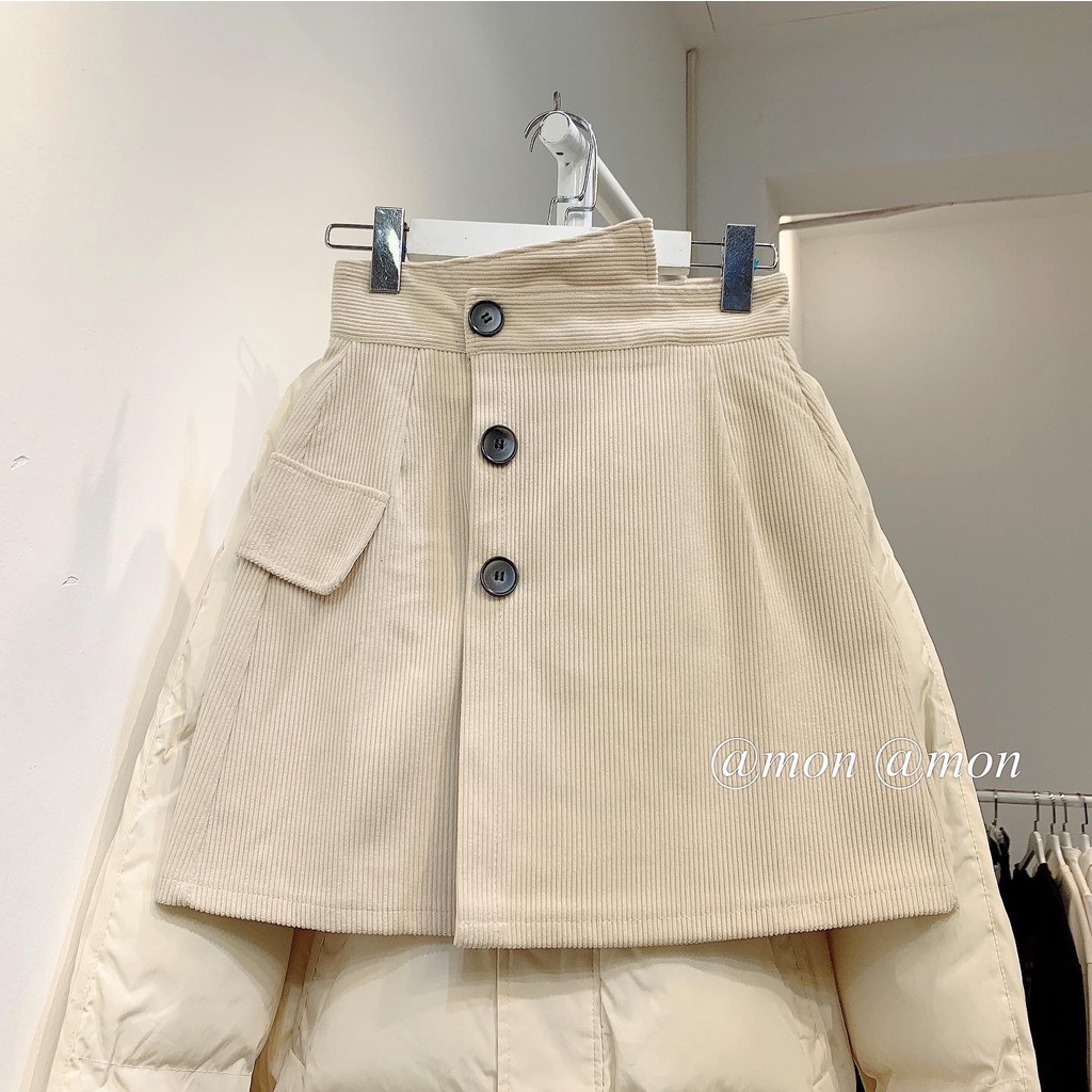 210739 Chân váy nhung tăm, chân váy nữ ulzzang, chân váy ngắn nữ - 3 màu | BigBuy360 - bigbuy360.vn