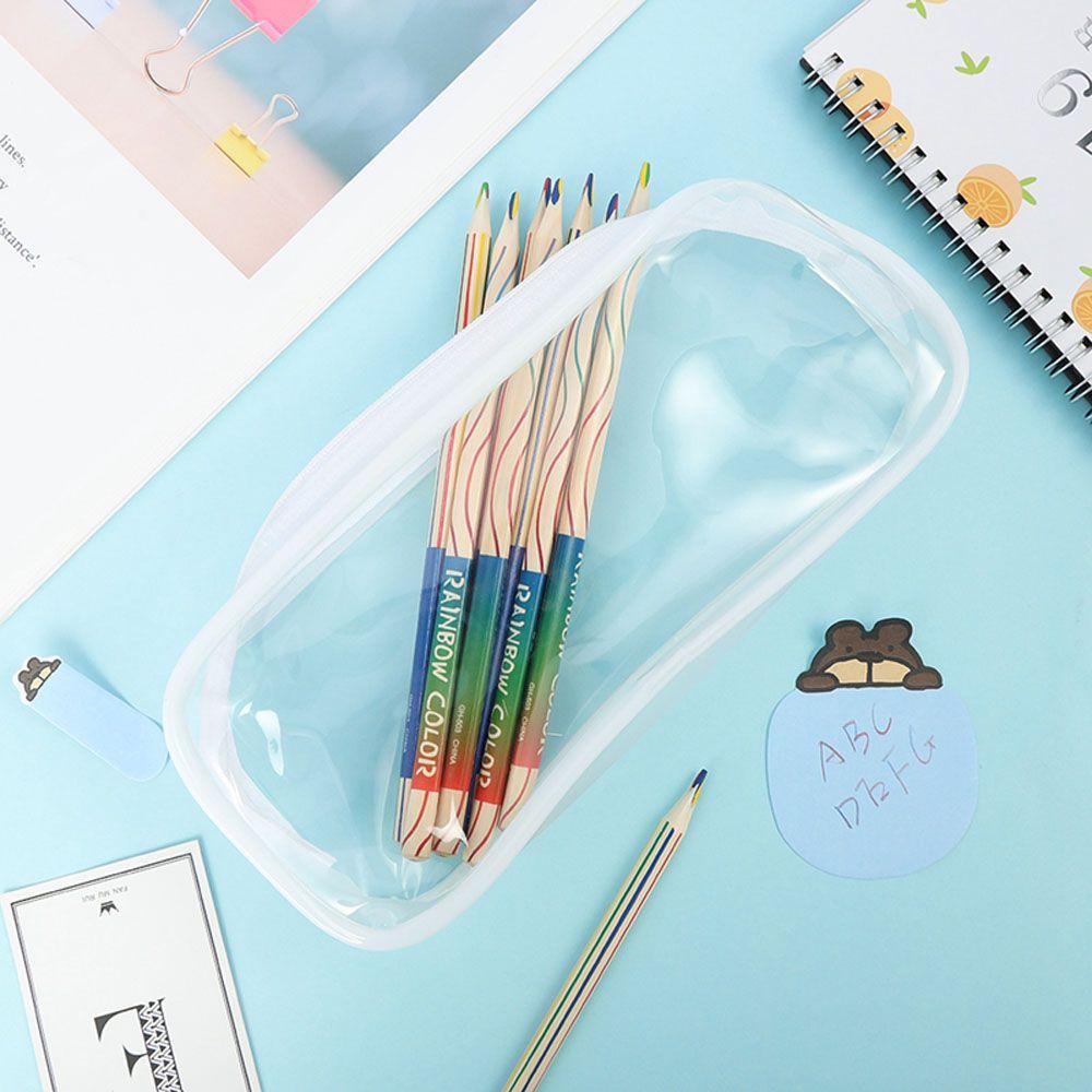 1 Túi Đựng Bút Bằng PVC Trong Suốt Dễ Thương