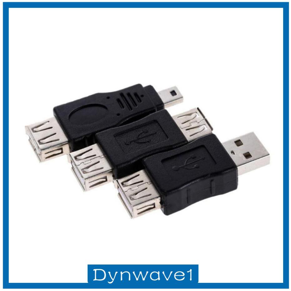 Set 1 / 12 Đầu Chuyển Đổi Otg Usb 2.0 A Male Sang Female Micro-b Mini-b