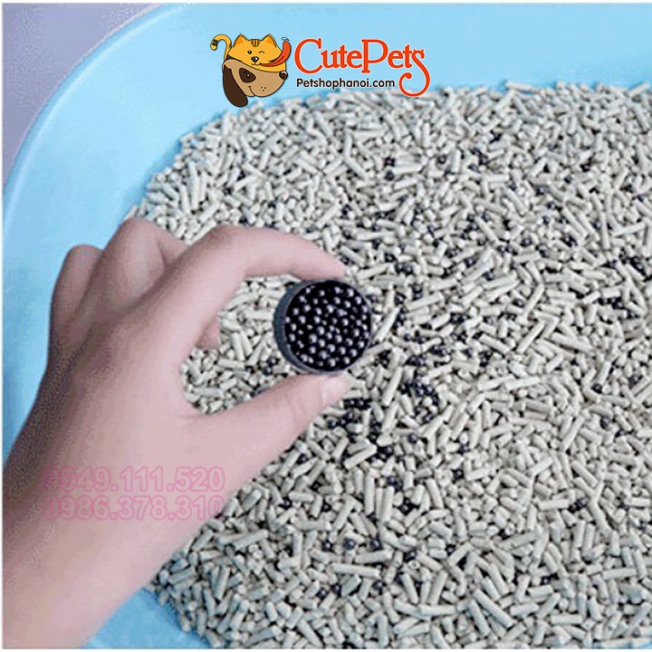 Hạt khử mùi cát mèo Cat litter  300g Hạt than hoạt tính - CutePets