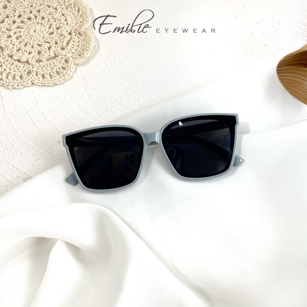 Gọng kính râm trẻ em kiểu dáng vuông dễ đeo gọng nhựa dẻo chống UV400 Emilie eyewear phụ kiện thời trang