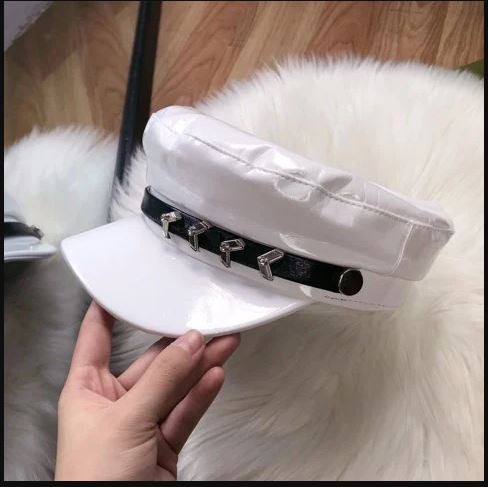 Nón baker da đai <