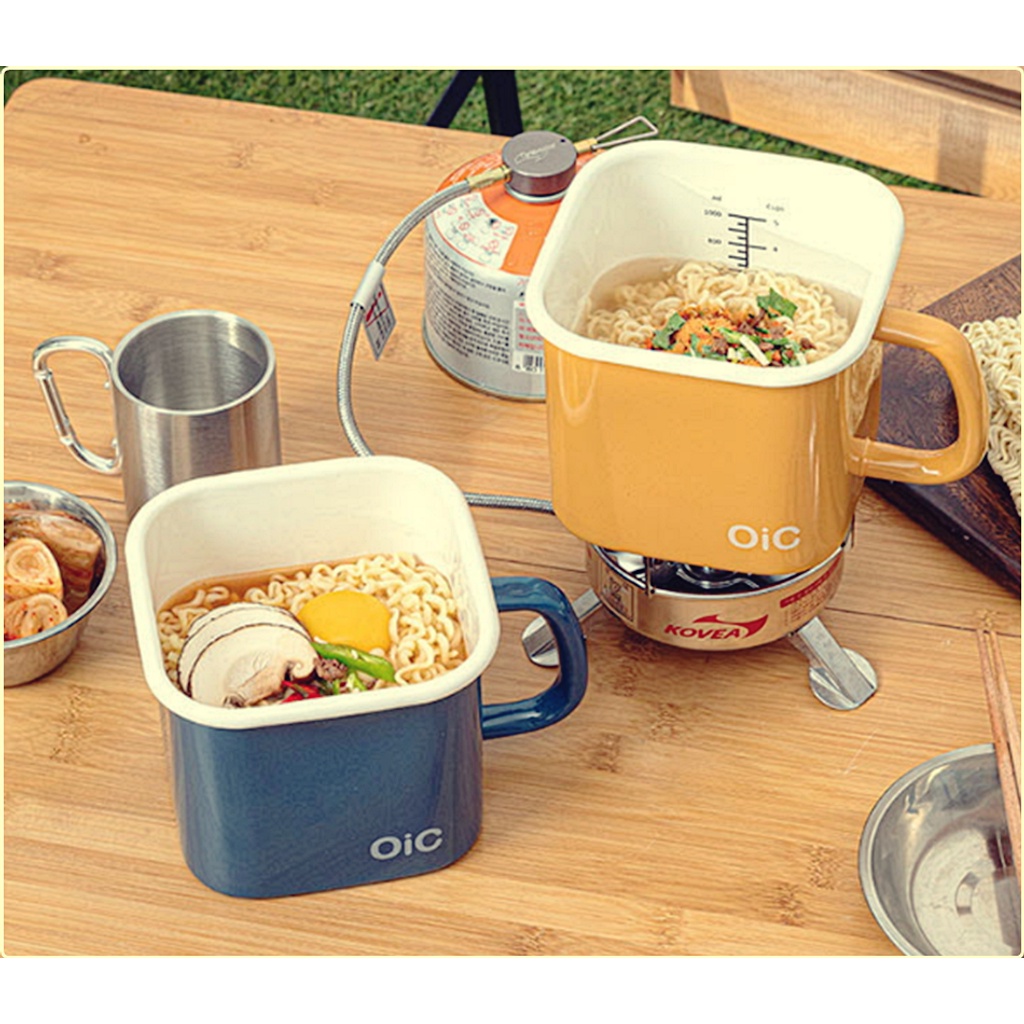 Enamel Canister Camping Pot Home Living Storage Cảm ứng (IH) khả dụng Bảo quản chân không OIC Enamel