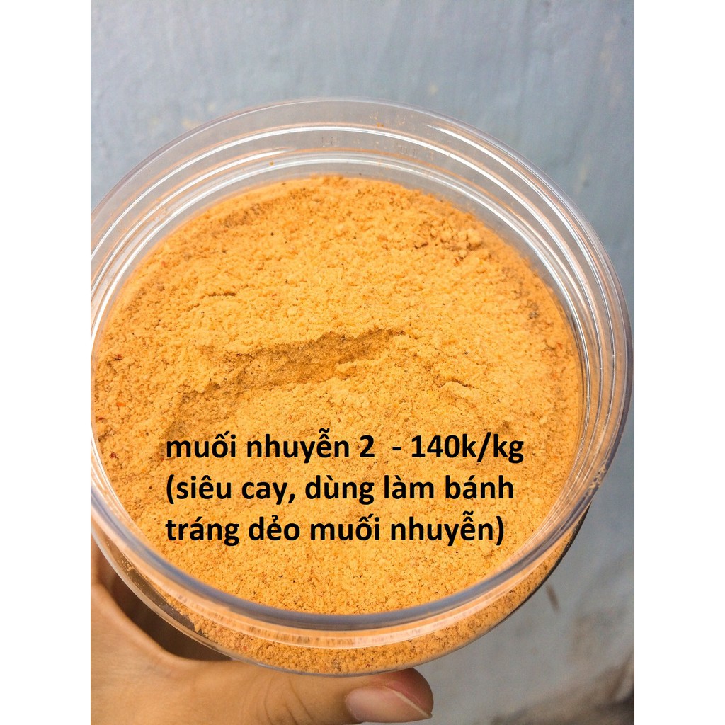 Hot Hũ Dùng Thử Muối Nhuyễn Mịn Cay! Muối Tôm Nhuyễn, Muối Chay Nhuyễn Thơm Ngon! Hạt Siêu Mịn Cay Ngon Ji-B Bách Hóa