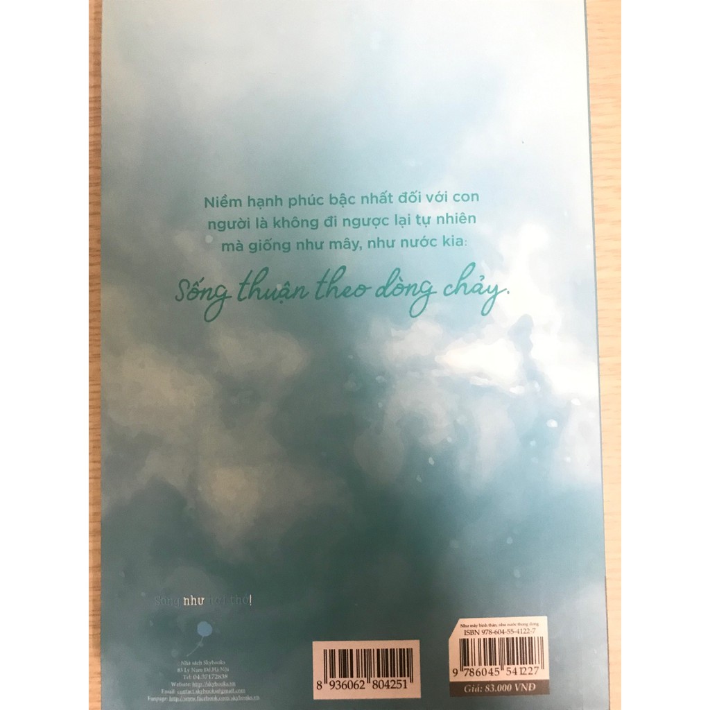 [ Sách ] Như Mây Bình Thản, Như Nước Thong Dong - Tặng Bookmark Mây Xanh