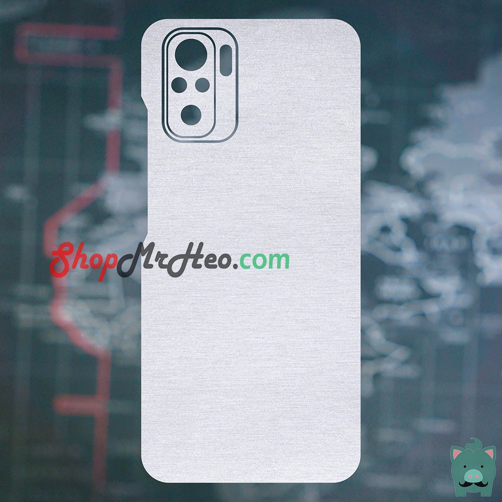 Skin Dán Mặt Sau Lưng Vân Nhôm Xiaomi Redmi Note 10 - Redmi Note 10 Pro