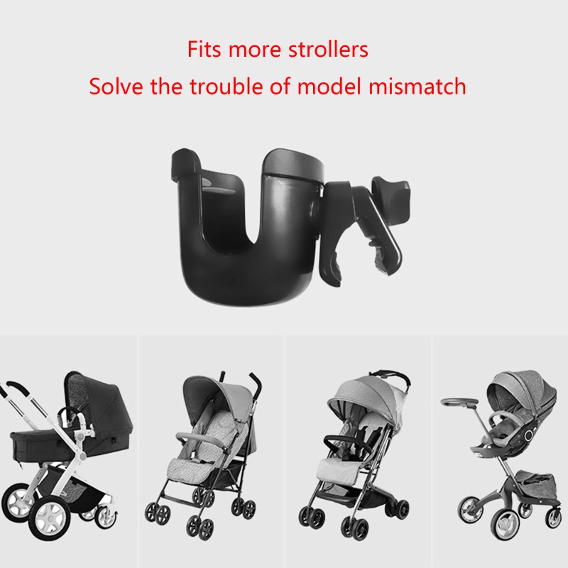 Giá Đỡ Bình Nước Bằng ABS Gắn Xe Đẩy Em Bé Tiện Dụng