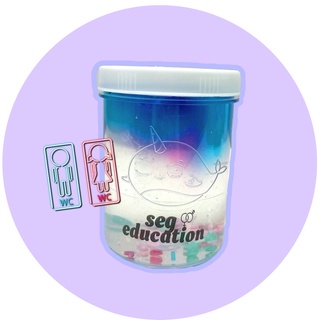 SEG EDUCATON | Slime trong ombre hai màu tím hồng