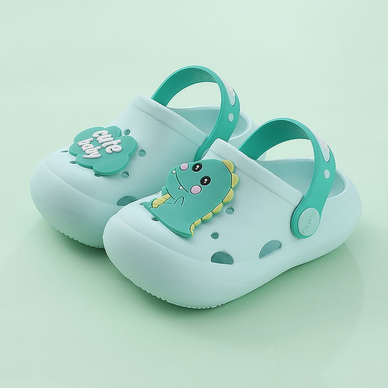 Animal pattern hole shoes  Ready Stock Baby Sandals Non-slip Comfortable Cute Child Shoes Fashion Cartoon kids Slipper Lightweight Baby Shoes