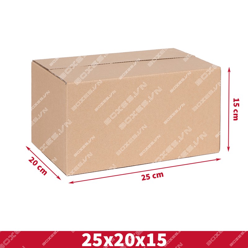 25x20x15 Combo 50 hộp Carton đóng gói hàng giá tại xưởng