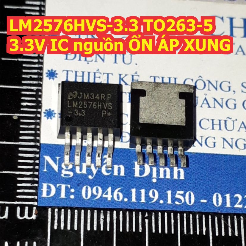 3 con LM2576HVS-3.3 LM2576 2576 HVS 3.3V TO263-5 IC NGUỒN ỔN ÁP XUNG áp cao kde1337