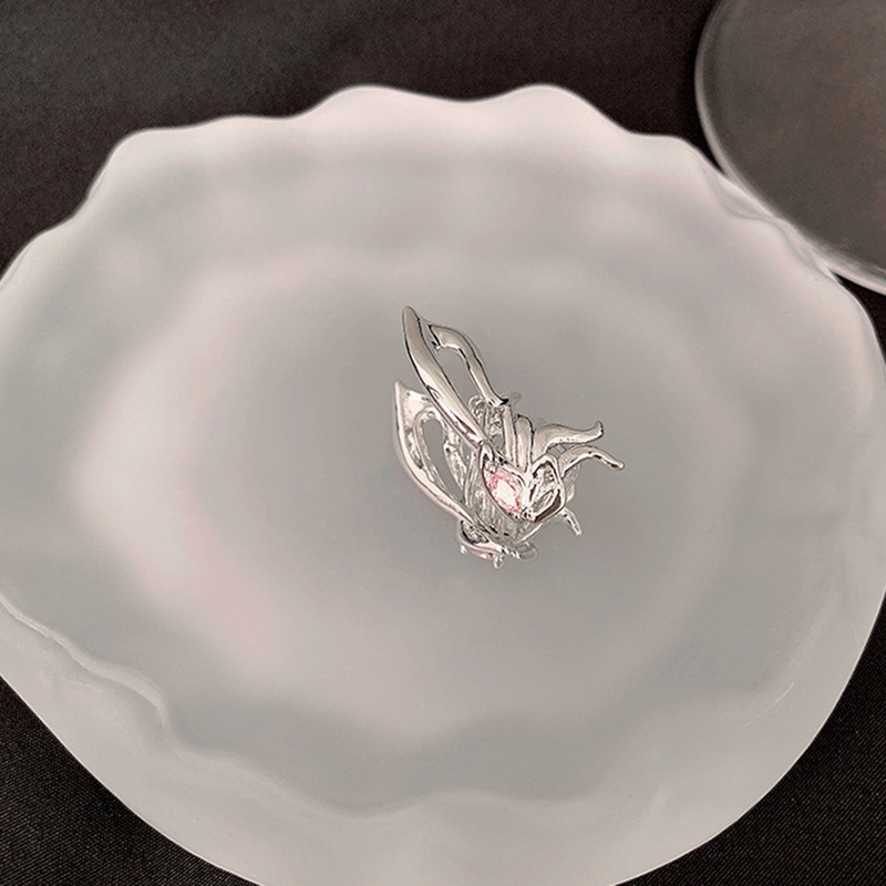 Bông Tai Hình Bướm Bằng Kim Loại Đính Đá Độc Đáo Thời Trang Không Cần Xỏ Khuyên