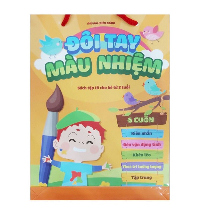 Sách - Đôi tay màu nhiệm sách tập tô cho bé từ 3 tuổi - bộ 6 cuốn