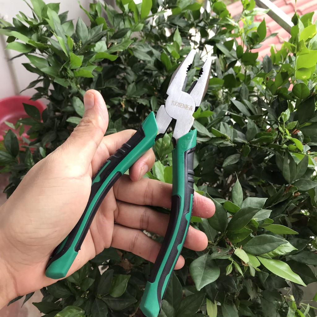 Kìm điện, kìm răng tổ hợp kiểu Mỹ, thép High Carbon độ cứng cao