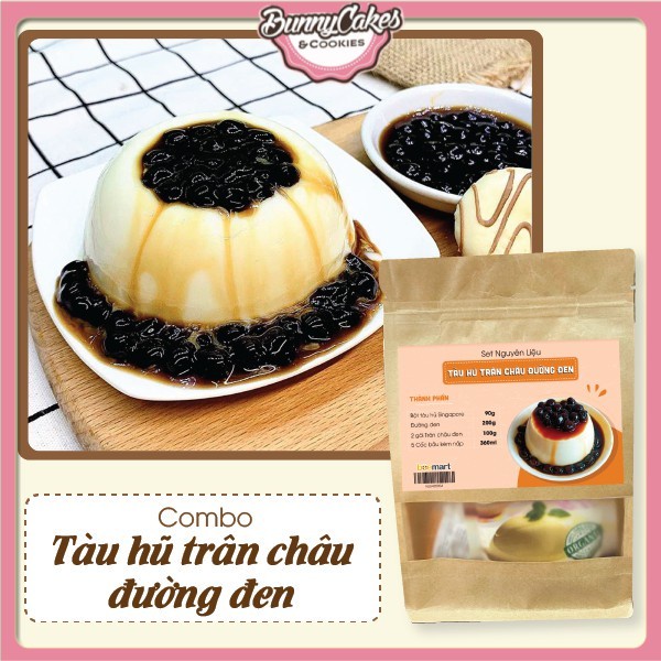 Set Nguyên Liệu Làm Tàu Hũ Trân Châu Đường Đen