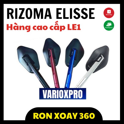 [Xoay 360]: Kính chiếu hậu RIZOMA ELISSE hàng cao cấp - Gương chiếu hậu xe máy Rizoma Elisse có ron chế xoay 360 độ