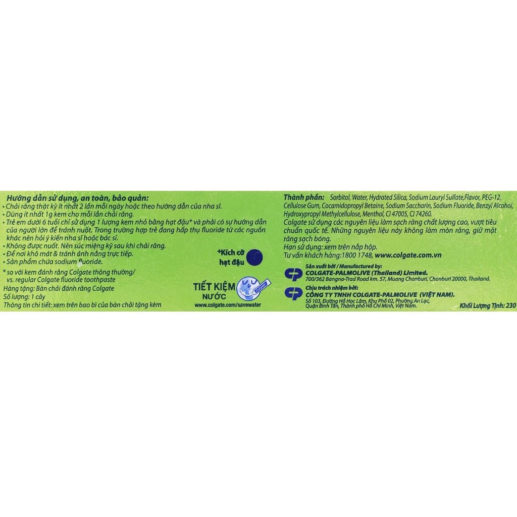 Kem Đánh Răng Colgate Maxfresh Trà Xanh + Tặng Bàn Chải Đánh Răng 230 Gram