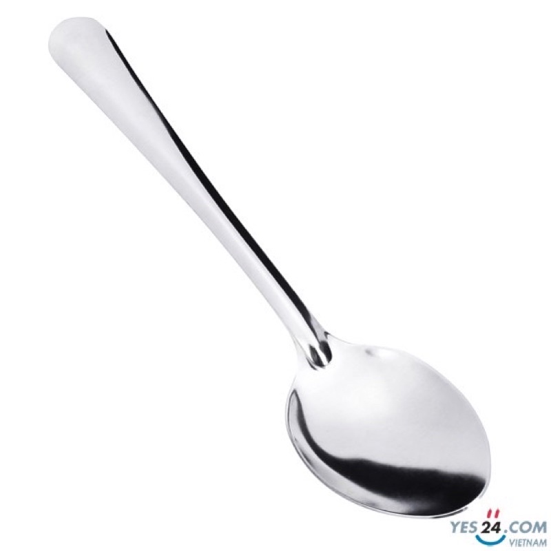 Combo 5 Muỗng Inox Cán Dài - Bộ 5 Thìa Inox 304 - Muỗng Ăn Cơm, Súp, Canh - Xuất Xứ Việt Nam