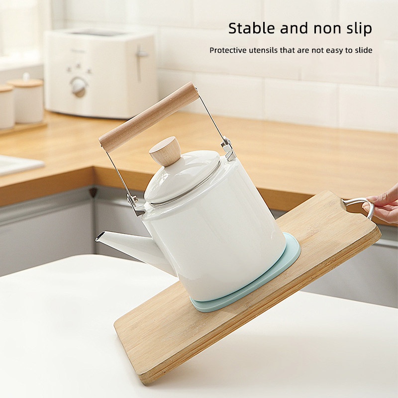 Tấm lót nồi HOUSEEKER bằng silicon cách nhiệt chống trượt phong cách Bắc Âu