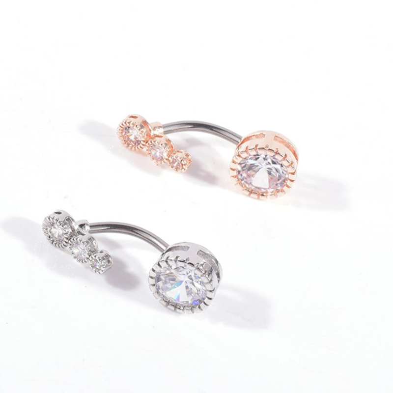 Khuyên Rốn Đính Đá Zircon Gợi Cảm Cho Nữ