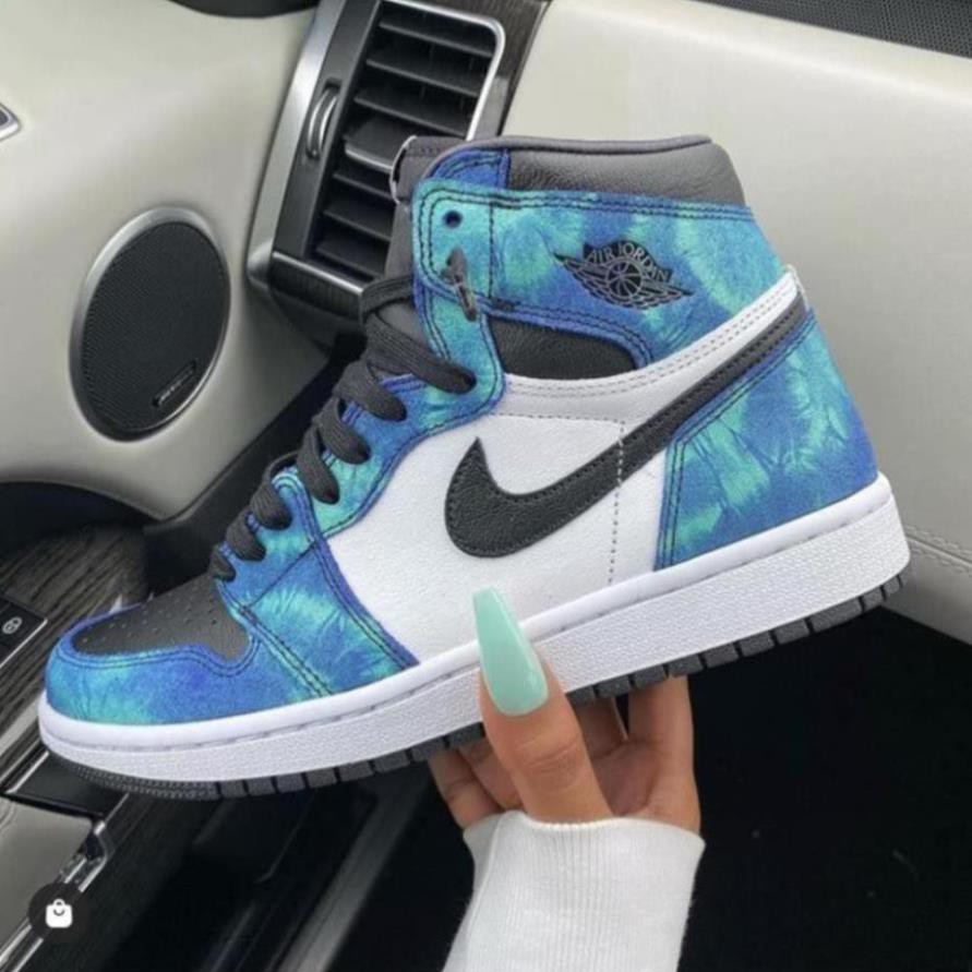 [BẢN ĐẸP] Giày J0RDAN Xanh Loang Cao Cổ - Chuẩn 1:1 Full box/bill | BigBuy360 - bigbuy360.vn