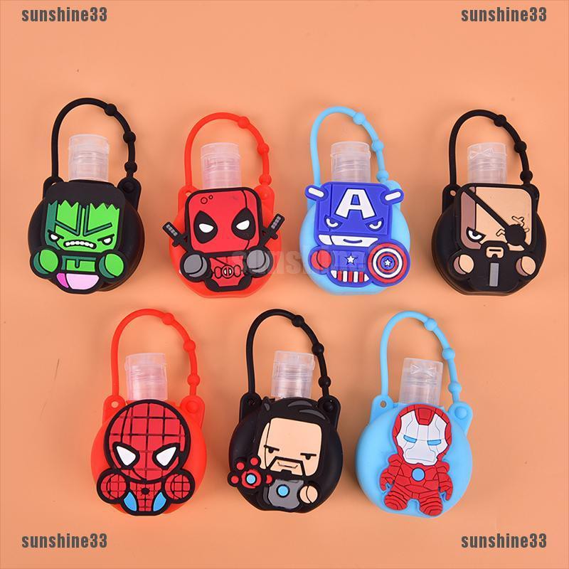 Túi Đựng Chai Nước Rửa Tay Mini Tiện Lợi Hình Nhân Vật Hoạt Hình Marvel