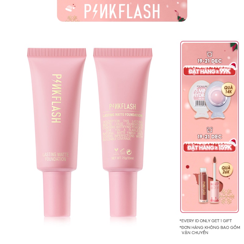 Kem Nền PINKFLASH PF-F03 Trang Điểm Lâu Trôi Nhẹ Nhàng Tiện Dụng 40g