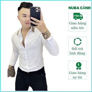 Áo sơ mi nam dài tay,chất vải lụa cao cấp,đẹp giá rẻ AT 17