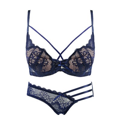 Bộ đồ lót phối ren bèo mút xoài có gọng đệm vừa quyến rũ