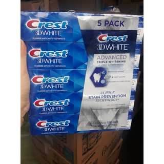 Kem đánh răng Crest 3D White Mỹ- 158g