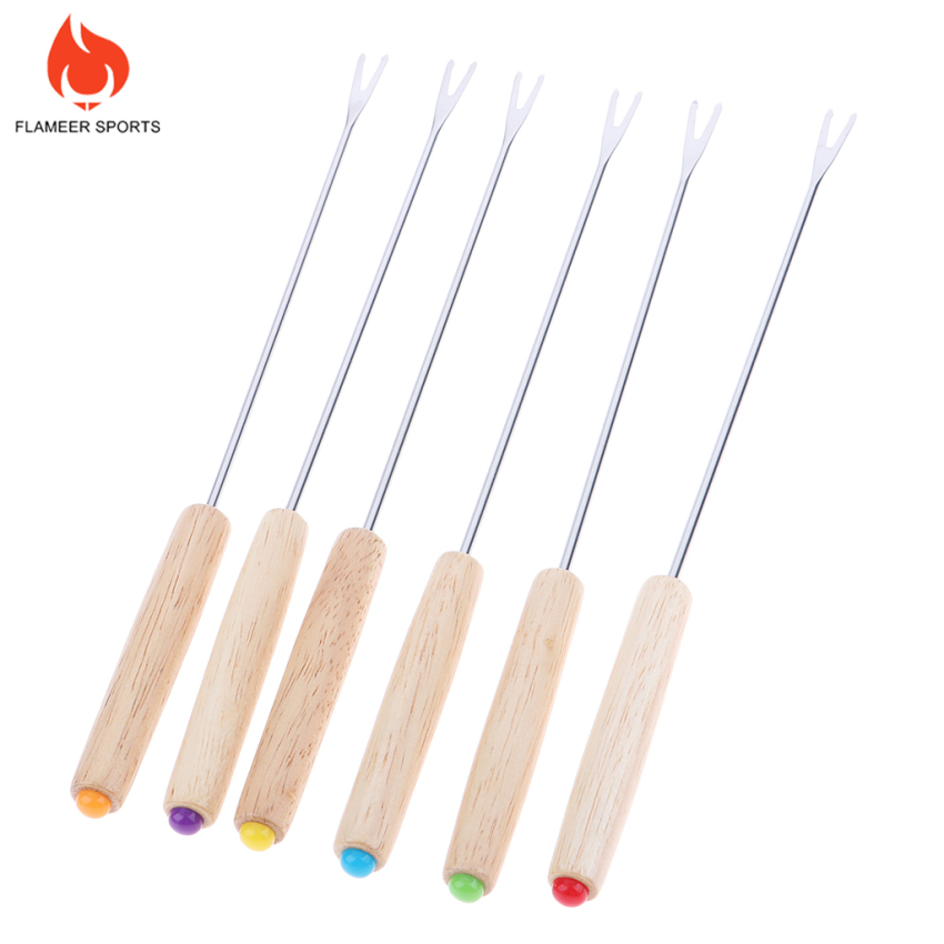 Set 6 Xiên Nướng Bbq Bằng Thép Không Gỉ