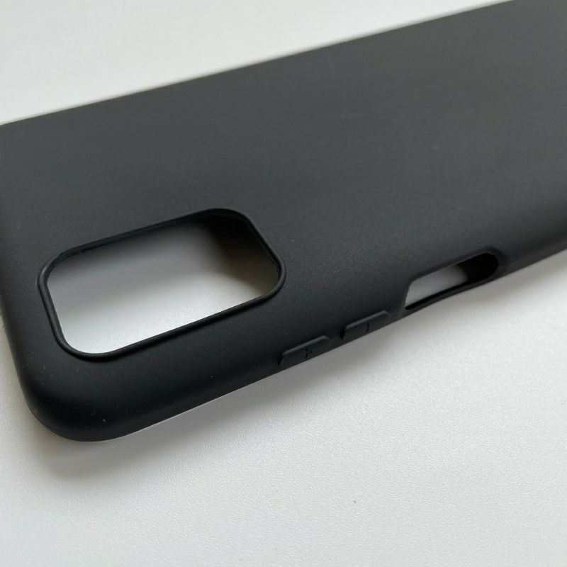 Ốp lưng silicon đen nhám cho Xiaomi Poco M3 không bám vân tay, có gờ bảo vệ camera.