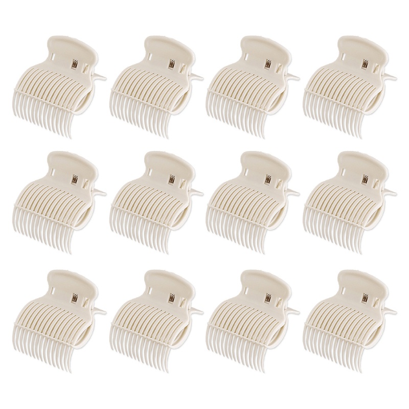 Set 12 Kẹp Tóc Dạng Xoay Cách Nhiệt Thay Thế Tiện Dụng Cho Salon Làm Tóc