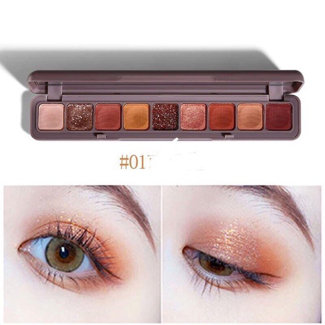 Phấn mắt nhũ 9 ô màu Lameila Beautiful Color Geometry 3600,Bảng phấn mắt đẹp,cá tính,quyến rũ,lì,mịn,mượt,lên tone chuẩn