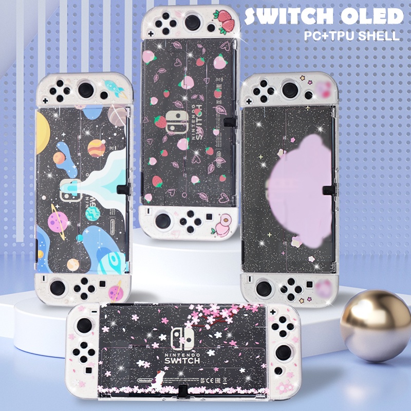 Vỏ TPU Trong Suốt Bảo Vệ Tay Cầm Điều Khiển Trò Chơi Nintendo Switch