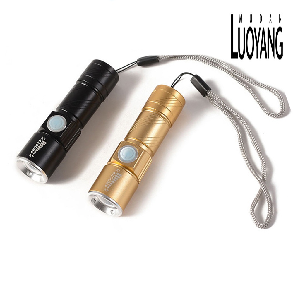 Đèn Pin Mini Cầm Tay Cổng Sạc USB Tiện Lợi Dành Cho Cắm Trại