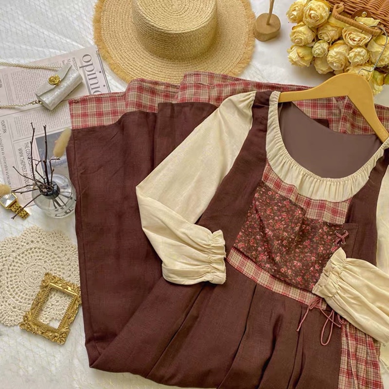 Set Váy Cô Gái Hà Lan Kèm Tuban