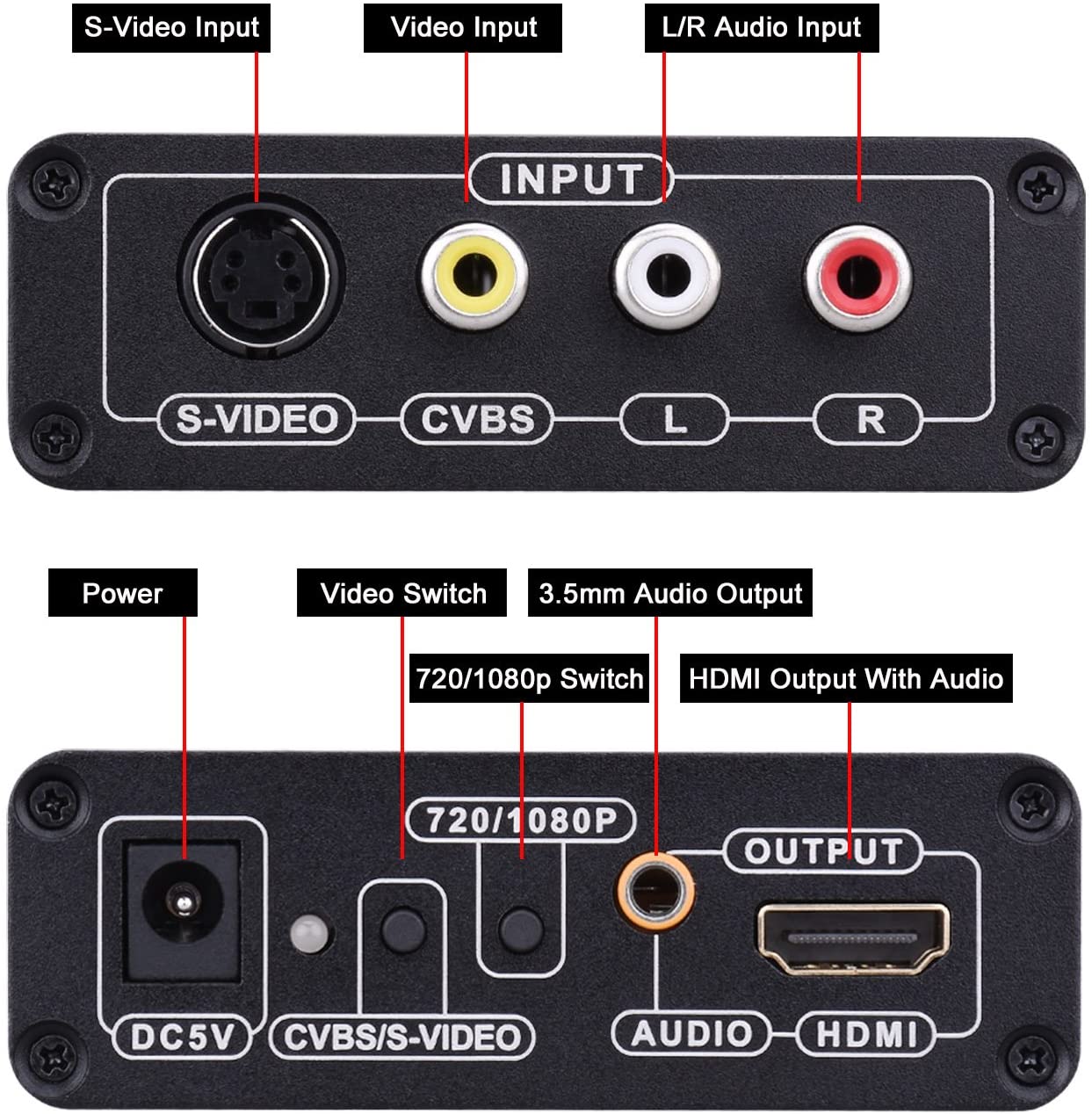 Bộ Chuyển Đổi Analog Video Sang Hd Av S-Video Sang Hdmi