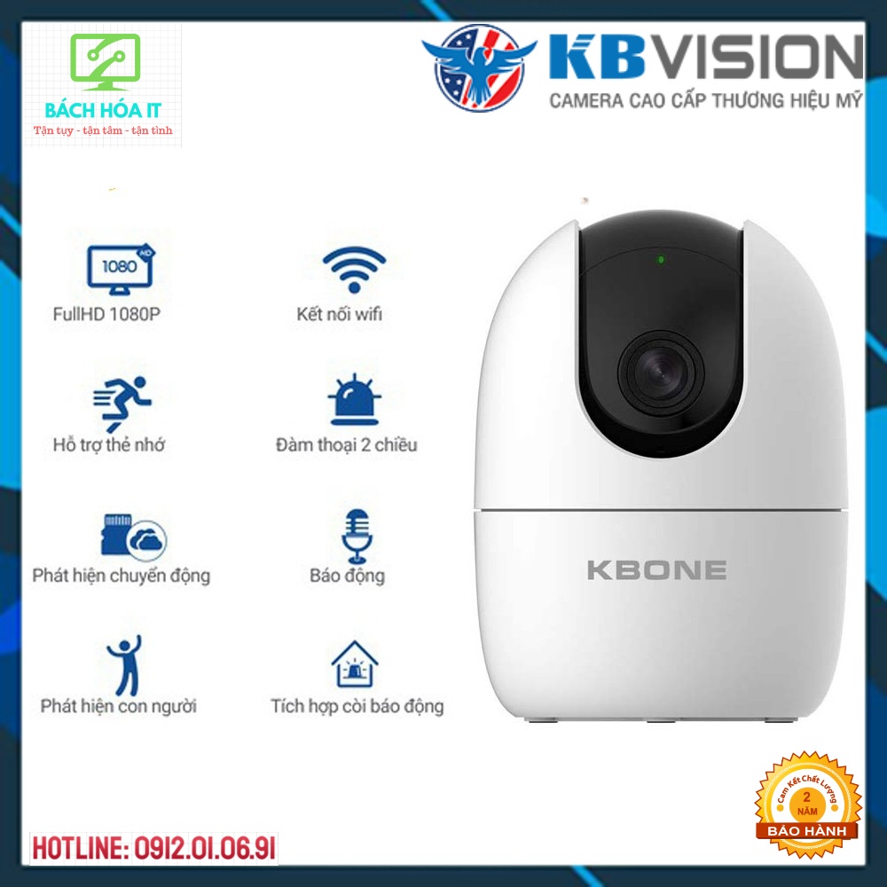 Camera IP WIFI xoay 360,quay quét  4M 2M KBONE H21P 1080p,KBONE H41P 4M chính hãng, bảo hành 24 tháng | BigBuy360 - bigbuy360.vn