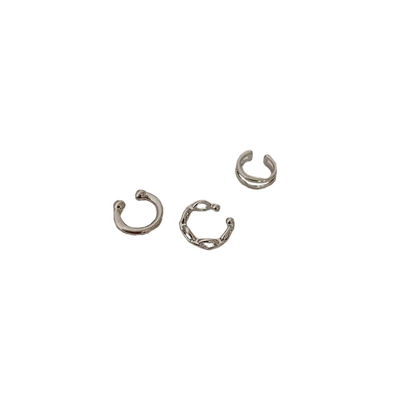 Set 3 Hoa Tai Dạng Kẹp Không Xỏ Lỗ Tai Thời Trang Cho Nữ
