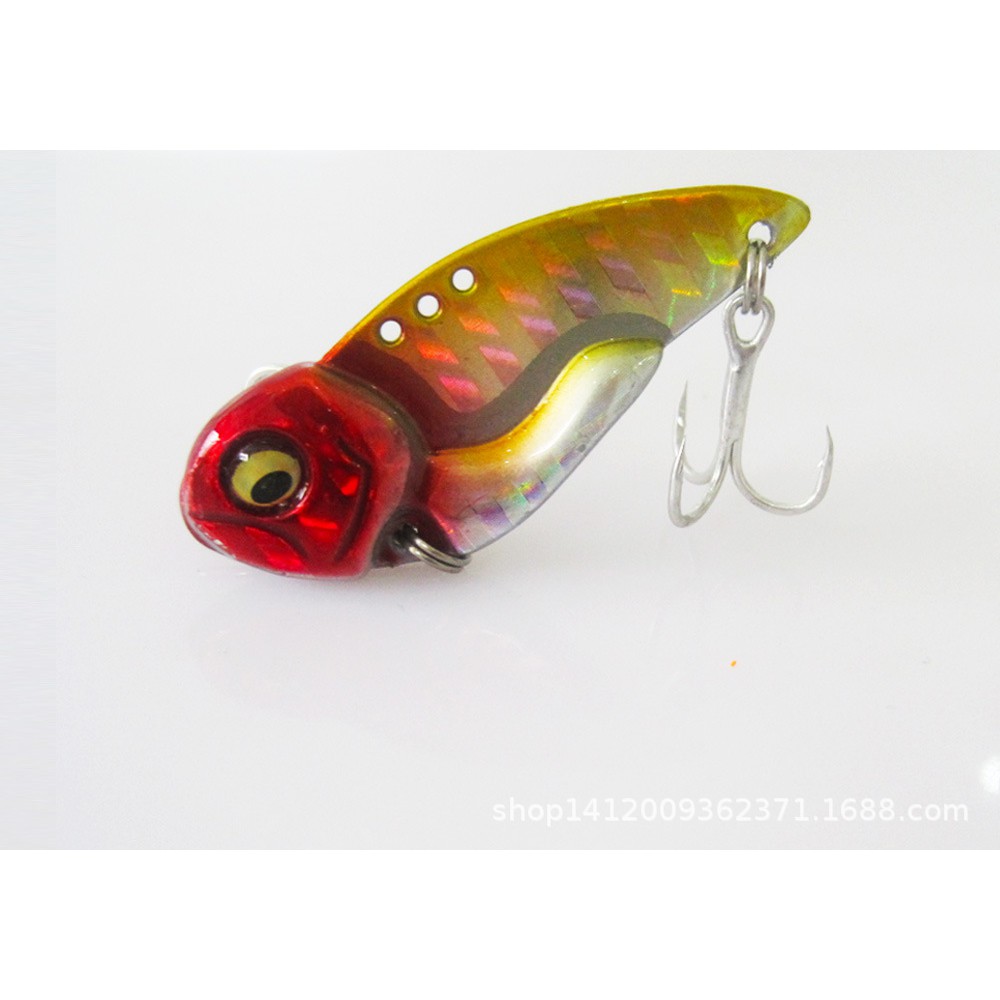 Mồi câu lure cá sắt 3D VIB , mồi lure cá lóc , cá chẽm full lưỡi bkk_Lure _21