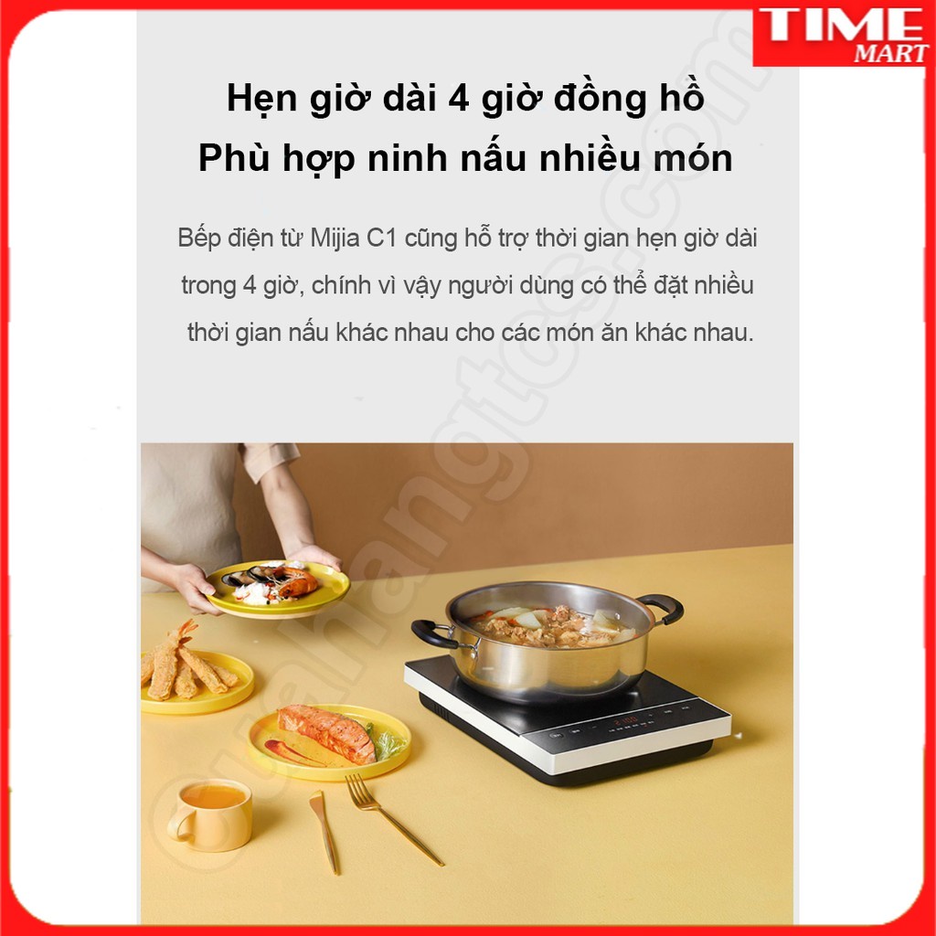 Bếp từ Xiaomi thông minh C1 Tản và chuyền nhiệt nhanh [TIME_MART siêu thị tiện ích gia đình]