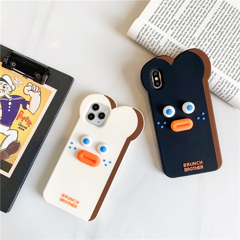 Vỏ Iphone Ốp lưng iPhone 11 Pro Max iPhone X Xs XR iPhone 7 Plus iPhone 8 Plus iPhone 6 Plus Bread Monster Phone Case Silicone Soft Case