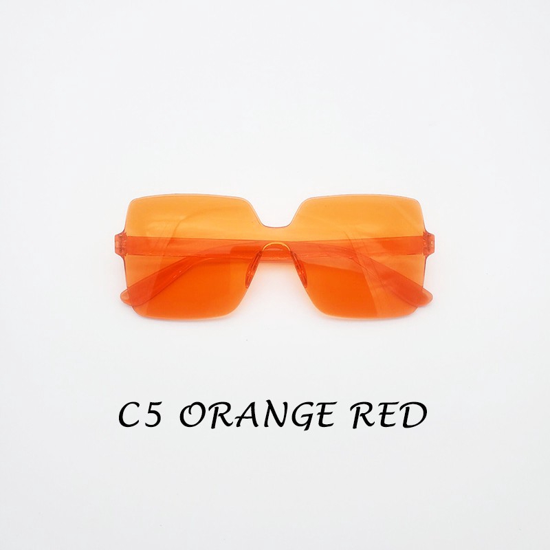 Kính Mát Gọng Vuông Màu Kẹo Thời Trang Cho Nam Và Nữ