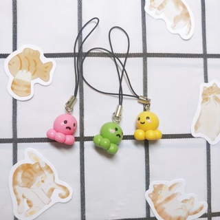 Móc khoá Bạch tuộc cảm xúc Clay Handmade