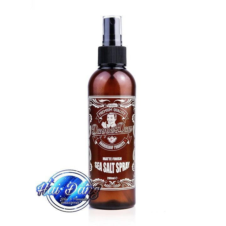 [Hàng Nhập UK] Xịt tăng độ phồng tóc Dapper Dan Sea Salt Spray - 200ml - Chính hãng UK