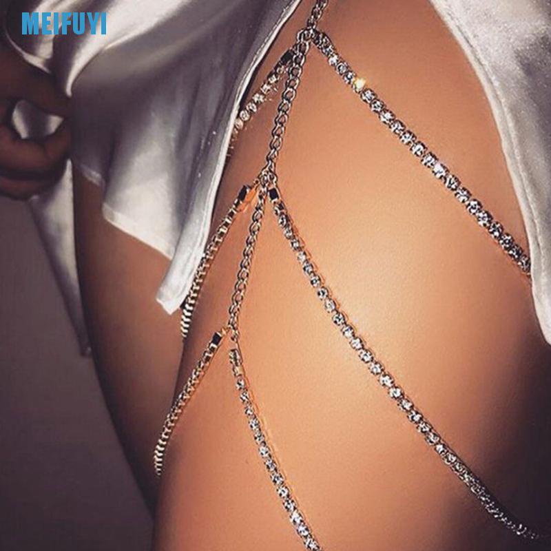 Dây Xích Đeo Đùi Bằng Kim Loại Thời Trang Gợi Cảm Cho Nữ