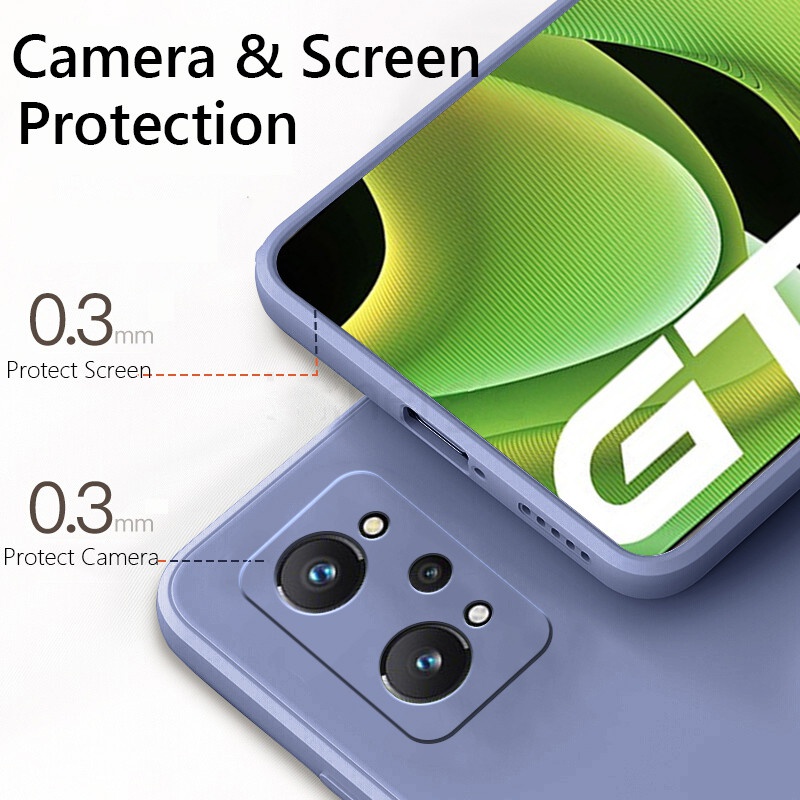 Ốp điện thoại Lenuo màu kẹo trơn cho Realme GT2 Pro GT Neo3 Neo 3T Neo 2 3 C35 5G