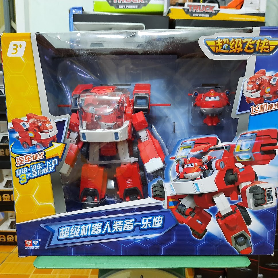 Mô hình super wings Siêu Robot kết hợp siêu xe cứu hộ Jett Tia chớp nâng cấp đồ chơi trẻ em